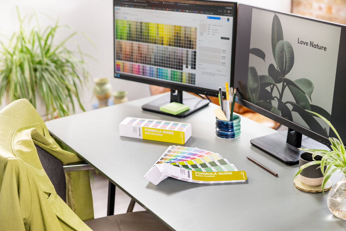 Pantone Formula Guide Coated & Uncoated — 07_Formula_Guide_Set_in_Use_2