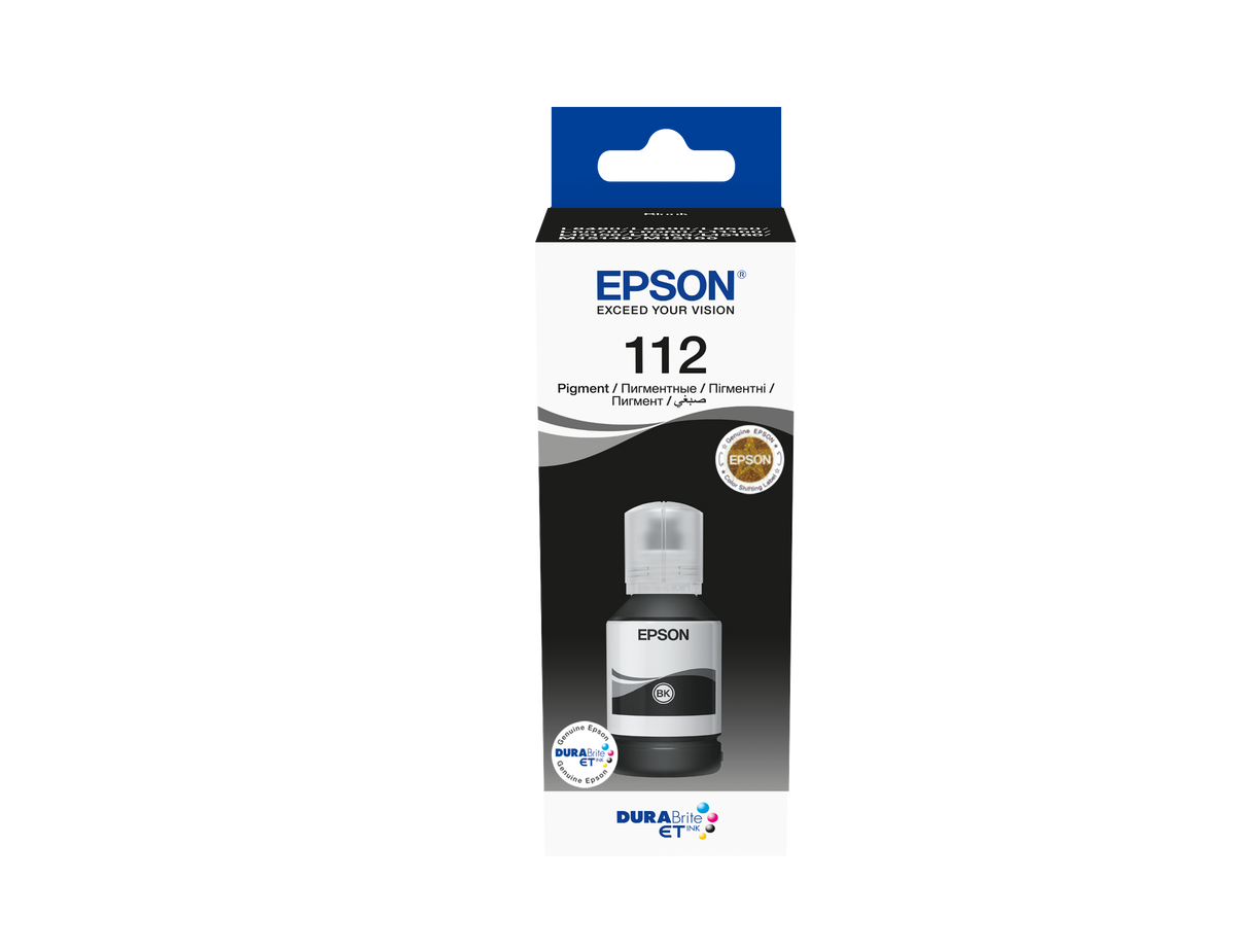Epson 112 EcoTank Pigment Black ink bottle 127 ml (C13T06C14A)