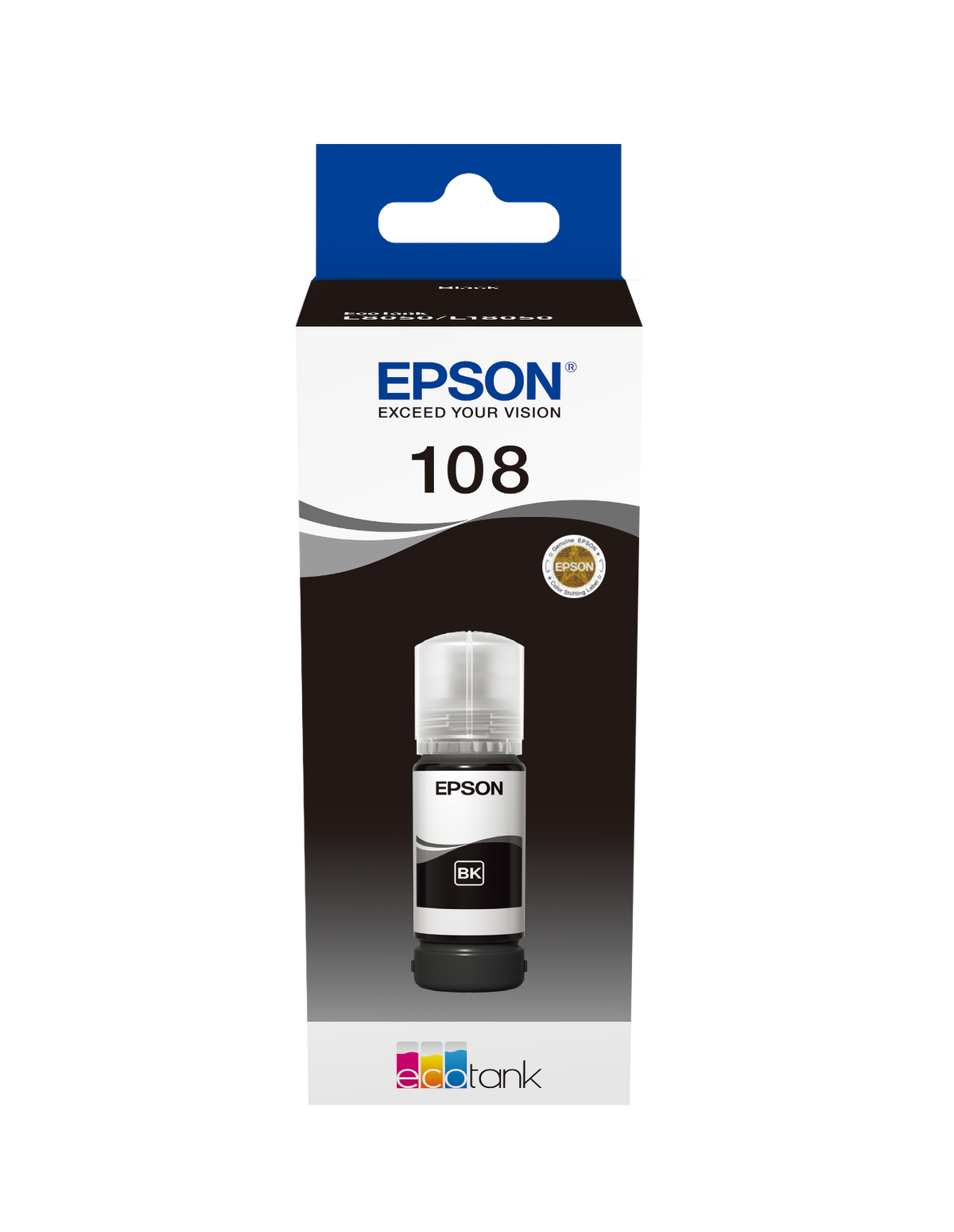 Epson 108 EcoTank Black ink bottle 70 ml (C13T09C14A)