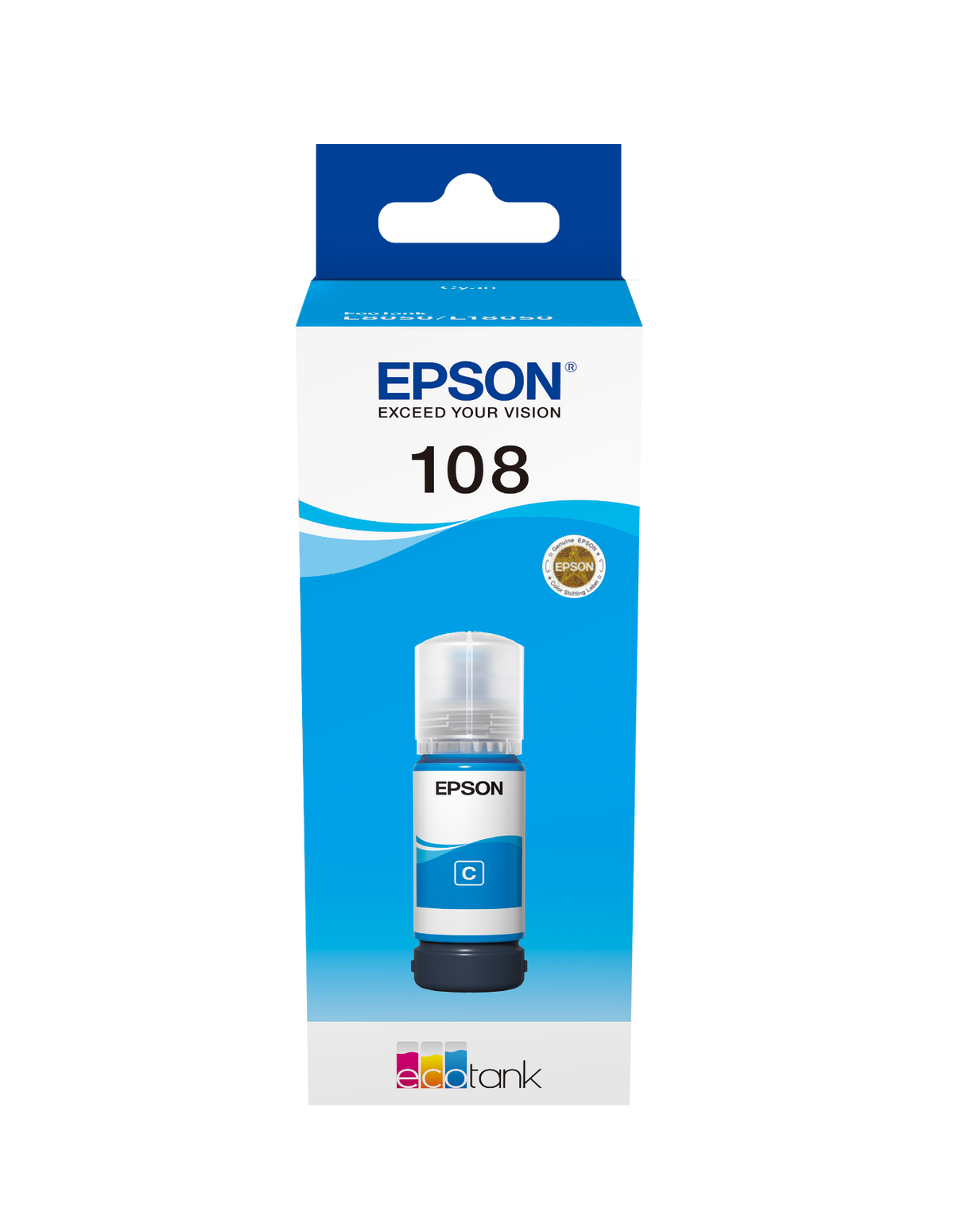 Epson 108 EcoTank Cyan ink bottle 70 ml (C13T09C24A)