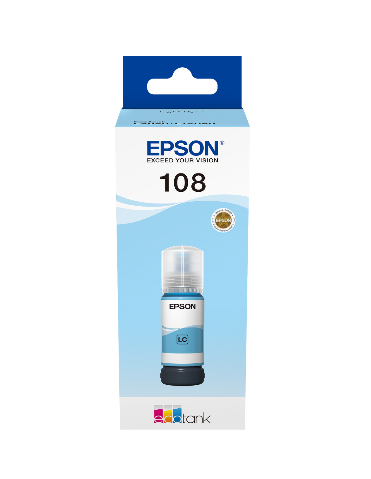 Epson 108 EcoTank Light Cyan ink bottle 70 ml (C13T09C54A)